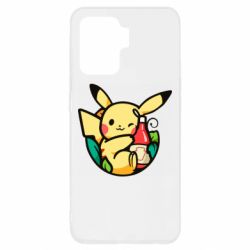 Чехол для Oppo Reno 5 Lite Pikachu with ketchup - PrintSalon