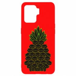 Чехол для Oppo Reno 5 Lite Pineapple cat - PrintSalon