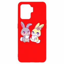 Чехол для Oppo Reno 5 Lite Rabbits In Love - PrintSalon