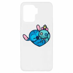 Чехол для Oppo Reno 5 Lite Стич с куклой - PrintSalon