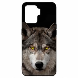 Чохол для Oppo Reno 5 Lite Wolf with yellow eyes - PrintSalon