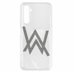 Чехол для Realme 6 Alan Walker logo stripes - PrintSalon