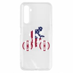 Чехол для Realme 6 American cyclist - PrintSalon