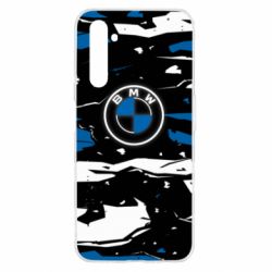 Чехол для Realme 6 BMW logo and art background - PrintSalon
