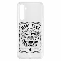 Чохол для Realme 6 Cannabis label - PrintSalon