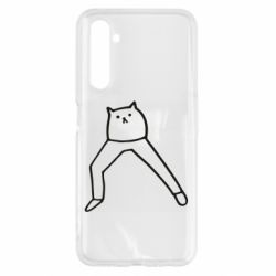 Чехол для Realme 6 Cat in pants - PrintSalon