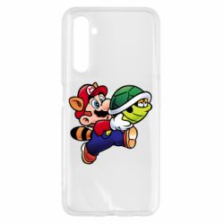 Чехол для Realme 6 Cute Mario with turtle - PrintSalon