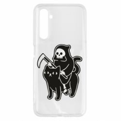 Чохол для Realme 6 Death and cat - PrintSalon