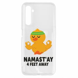 Чехол для Realme 6 Duck Namast'ay Away - PrintSalon