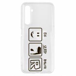 Чохол для Realme 6 Eat Sleep Roblox - PrintSalon