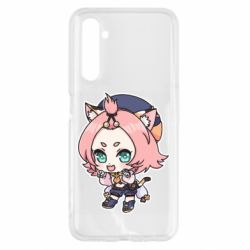 Чехол для Realme 6 Genshin Impact chibi Diona - PrintSalon
