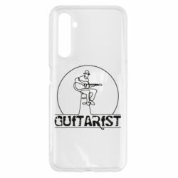 Чехол для Realme 6 Guitar player. - PrintSalon