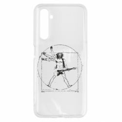 Чехол для Realme 6 Guitarist Da Vinci - PrintSalon