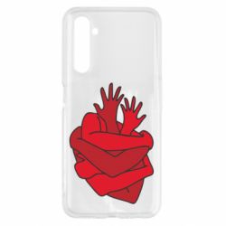 Чехол для Realme 6 Heart out of hands - PrintSalon