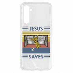 Чехол для Realme 6 Jesus will save - PrintSalon