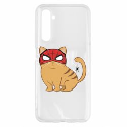 Чехол для Realme 6 Кот паук - PrintSalon