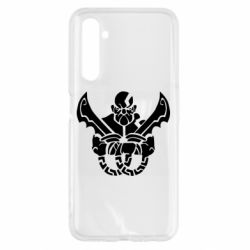 Чехол для Realme 6 Kratos silhouette - PrintSalon