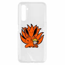 Чехол для Realme 6 Kurama And Naruto - PrintSalon