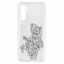 Чехол для Realme 6 Map Ukraine - PrintSalon