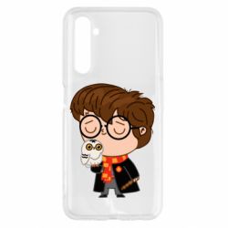 Чехол для Realme 6 Милый Гарри с совой