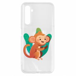Чехол для Realme 6 Monkey. Fuck You - PrintSalon