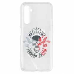 Чехол для Realme 6 Moto skull - PrintSalon