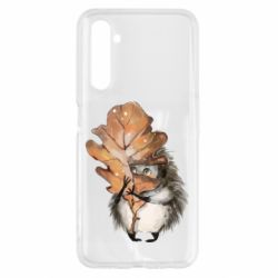 Чехол для Realme 6 Осенний ежик - PrintSalon