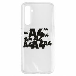 Чехол для Realme 6 Pro A4 Pattern - PrintSalon