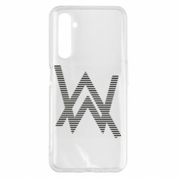 Чехол для Realme 6 Pro Alan Walker logo stripes - PrintSalon