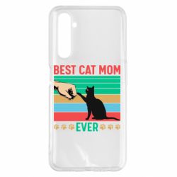 Чехол для Realme 6 Pro Best cat mom ever - PrintSalon