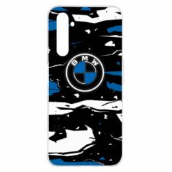 Чехол для Realme 6 Pro BMW logo and art background - PrintSalon