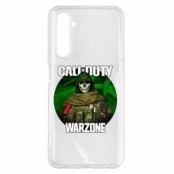 Чехол для Realme 6 Pro Call of duty Warzone ghost green background - PrintSalon