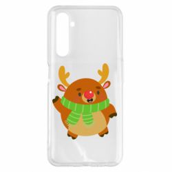 Чехол для Realme 6 Pro Deer in a scarf - PrintSalon