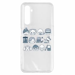 Чехол для Realme 6 Pro Doctor who icons - PrintSalon