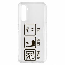 Чохол для Realme 6 Pro Eat Sleep Roblox - PrintSalon