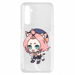 Чехол для Realme 6 Pro Genshin Impact chibi Diona - PrintSalon