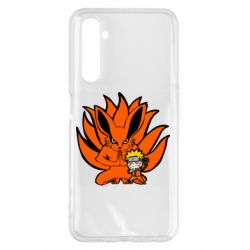 Чехол для Realme 6 Pro Kurama And Naruto - PrintSalon