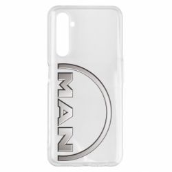 Чехол для Realme 6 Pro Man metallic logo - PrintSalon