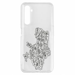 Чехол для Realme 6 Pro Map Ukraine - PrintSalon