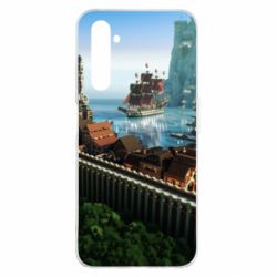 Чехол для Realme 6 Pro Minecraft beautiful town - PrintSalon