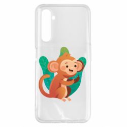 Чехол для Realme 6 Pro Monkey. Fuck You - PrintSalon