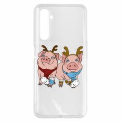 Чехол для Realme 6 Pro Pigs - PrintSalon