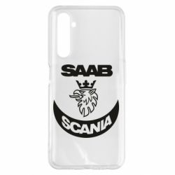 Чехол для Realme 6 Pro Scania SAAB logo - PrintSalon
