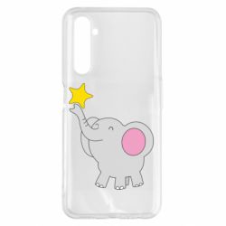 Чехол для Realme 6 Pro Слон со звездочкой - PrintSalon