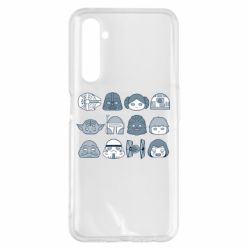 Чехол для Realme 6 Pro Star wars icons - PrintSalon