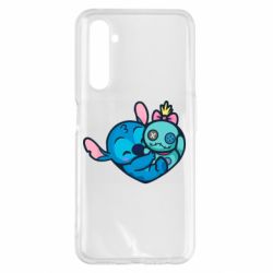 Чехол для Realme 6 Pro Стич с куклой - PrintSalon