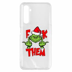 Чехол для Realme 6 Pro The grinch f*ck them - PrintSalon