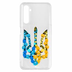 Чохол для Realme 6 Pro Тризуб квіти Україна - PrintSalon