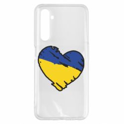 Чехол для Realme 6 Pro Украина сердце с царапинами - PrintSalon