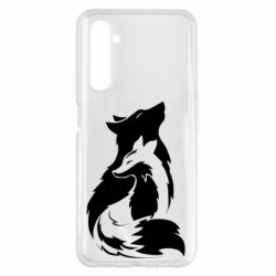 Чехол для Realme 6 Pro Wolf And Fox - PrintSalon